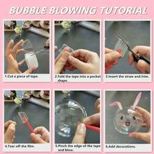 CUTTRSZE Nano Tape Foam Tool Balloon Nano Tape Foam Tool Soft Tool Balloon Plastic Foam White Balloon Big Bubble, Charm Sticker Inflator Tweezers Adhesive Fun DIY Craft Making Tool Kit, Nano Double-Sided Tape Foam, Nano Tape Kit Glitter Stickers, Back To School, School Supplies