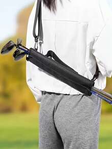 1pc Lightweight Portable Golf Club Bag - Polyester, Adjustable Shoulder Strap, Easy To Carry And Protect Golf Clubs, Suitable For Outdoor Training, Golf Equipment Storage | Adjustable Strap Bag - Multicolor - View 3