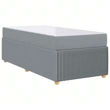 vidaXL Bettgestell Mit Matratze Hellgrau 90 X 200 Cm Stoff - Grigio - Visualizzare 8