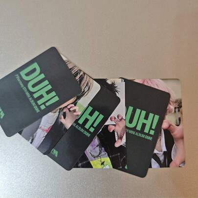 Ordinary 1 & Harmony 6 首张迷你专辑《HUM》官方成员照片卡一套 - 双面光面印刷，可收藏的K-Pop卡片，可用于展示、剪贴簿、粉丝礼物 - 色彩鲜艳，图像高清，表面光滑，适合K-Pop粉丝（DUH！照片卡）