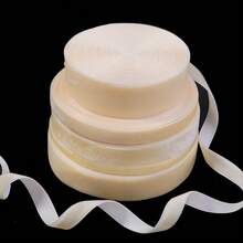 6-25mm Beige Single-Sided Velvet Ribbon, Christmas Ribbon, Jewelry Display Packaging, Flower Gift Wrapping, Bows, DIY Party Decoration - Beige - View 3
