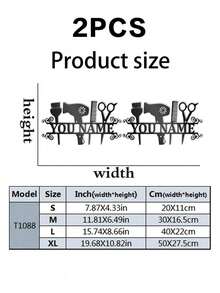 1pc Custom Hair Salon Metal Wall Art Personalized Hair Stylist Name Sign Home Decor Hairdresser Decoration Barbershop Gift, Hairdresser Metal Wall Art Decor Wall Hanging, Funny Inspirational Saying Sign, Modern Home Decor, For Hairdresser, Dining Room, Garden Room, Barbershop Decor, Ideal Gift Gifts Birthday Graduation,Multi-Functional, Anti-Mold,Ornamental,Exquisite,Stylish,High-Quality,Adorable,Modern,Custom,Unique,Personalized,Ideal Gifts For Him,Ideal Gifts For Her,Her,Boyfriend,Girlfriend,Dad,Mom,Family,Friends,Son,Daughter,Kids,For Anniversaries,For Birthdays,For Housewarming,For Graduation,Kitchen,Dining Room,Bedroom,Office,Living Room,Home,Garden,Tea Room,Home Decor,Home Harmony