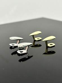 RACHELZ 4件套吸血鬼獠牙光滑表面牙套嘻哈上下亮面牙套男女通用饰品万圣节圣诞节礼物角色扮演牙套 - 銀色 - 查看 6