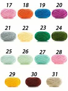 1pc Velvet Soft Yarn, 50g/Pc,Handmade DIY Knitting Medium Chunky Yarn Popsicle Yarn, Bulky Polyester Soft Knitting Yarn, Suitable For DIY Crafts, Suitable For Knitting And Crocheting Scarves, Hats, Shoes, Bags, Cushions, Dolls, Blankets, Slippers,Valentine's Day Gift.
