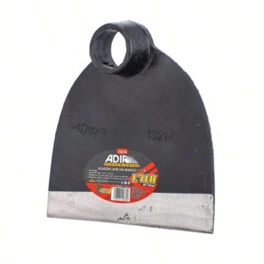 AZADÓN SIN MANGO 1.7 LB ADIR 13214 • HERRAMIENTA DE ACERO • USO RUDO EN JARDÍN Y CAMPO - Negro - Ver 1