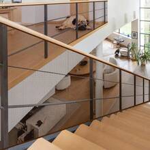 Red de  para Escaleras de Bebé para Interiores y Exteriores, Patios, Barandilla y Escaleras, Protección de Escaleras de  para Niños, Barra de , 3 x 80 mm (Marrón) - Marrón - Ver 1