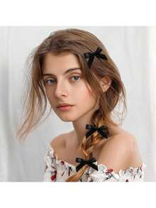 1 pieza/10 piezas Clips de pelo con lazo de cinta colorida para mujeres, accesorios de pelo dulces para niñas con pinzas de seda pequeñas, elegantes, princesa, ballet, Y2K, hadas, decorativos, scrunchies, mini clips, ornamentos para el cabello, adecuados para uso diario, lindos, 3 colores, regalo para el Día de San Valentín, pinzas de pelo, pasadores de pelo, cosas de la escuela, universidad, atuendo de invierno para mujeres, lazos, lindos