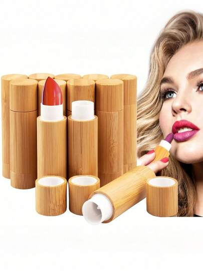 1ชิ้น หลอดลิปสติกม้วนไม้ไผ่, กล่องเติมลิปสติก/ลิปกลอส/น้ำหอมแข็งแบบ DIY, กล่องเติมขนาดเล็กพกพาสะดวกสำหรับการเดินทาง, สามารถใช้เก็บลิปสติกได้, เหมาะสำหรับใช้ในชีวิตประจำวัน/เดินทาง/ไปทำธุรกิจ/โรงเรียน และเป็นของขวัญให้เพื่อน, ของขวัญที่สมบูรณ์แบบสำหรับวันหยุด/คริสต์มาส/วันวาเลนไทน์ และสิ่งจำเป็นสำหรับการกลับไปเรียน (ของขวัญเครื่องสำอางแบบพกพา DIY สำหรับวัยรุ่น)