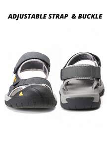 CAMEL CROWN Men's Waterproof Hiking Sandals, Closed-Toe Water Sandals, Sports Sandals, Suitable For Outdoor, Beach, Wading In Summer - Grey - View 5