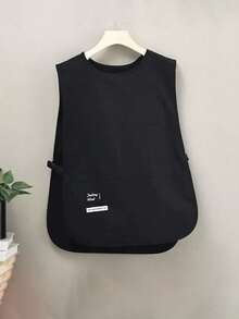 1件可调节围裙 - 涤纶材质，美发围裙，美发师洗发围裙背心，带多个口袋的厨房围裙，适用于美发、烹饪、美甲和厨房工作 - 彩色 - 查看 2