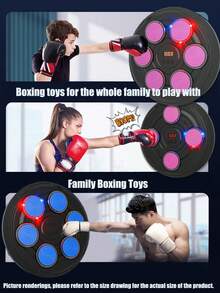 4pcs/6pcs Kids Boxing Target Toys, Sports Gift Toys For Boys And Girls, Parent-Child/Party Interactive Competition Toys, Dual Modes Multi-Play, Indoor/Outdoor Sports Gear, 4pcs And 6pcs Targets Are The Same Size - 4-key Boxing (11-79-b) With Gloves - View 4