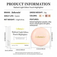 Lakerain 丝绒高光粉，自然光泽修容提亮妆容 - 彩色 - 查看 11