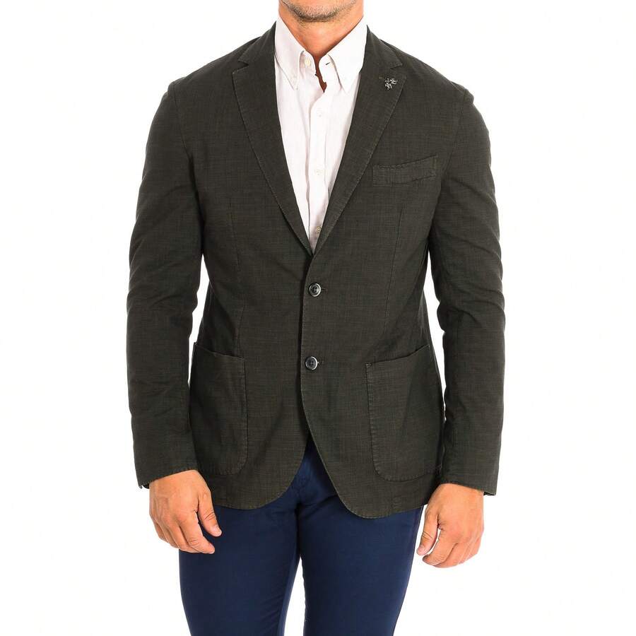 La Martina Giacca a maniche lunghe con vestibilità regolare PMJA03-TL219 uomo - Verde Scuro - Visualizzare 1