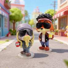 Miniso Bộ sưu tập mô hình nhân vật Disney Zootopia Partner Disguise Series dạng hộp bí ẩn, vật trang trí bàn làm việc lý tưởng và đồ chơi sưu tầm, mô hình PVC nhiều nhân vật dễ thương, đồ trang trí bàn làm việc và quà tặng sưu tầm (1 mô hình giao ngẫu nhiên) - Nhiều màu - Xem 5