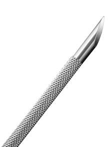 Multifunctional Stainless Steel Double-Headed Cuticle Pusher & Nail File, Nail Care Tool For Removing Cuticles And Shaping Nails - Silver - View 4