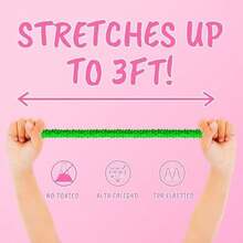 TAIMEI 6 Piezas Juguetes de Cuerda elástica,Juguete Sensorial para Aliviar el Estrés y Ansiedad,Juguetes sensoriales elásticos, Recuerdos de Fiesta,Regalos Populares para niños y Adultos - / - Ver 6