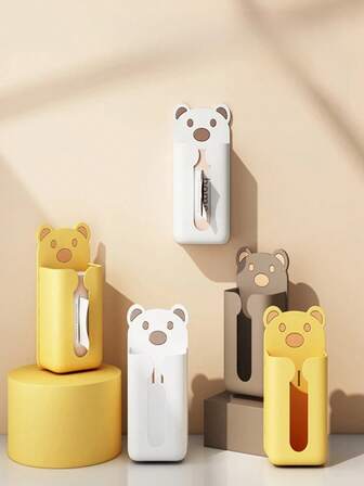 Portarrollos de papel higiénico montado en la pared, caja de pañuelos adhesiva y colgante para la cocina con estante para el rollo de papel