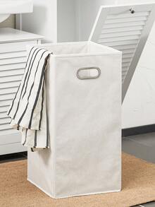 SoBuy Bathroom Cabinet Tall Cabinet With Laundry Basket Narrow Bathroom Cabinet With Shelf, Bathroom Furniture For Small Bathrooms, Laundry Cabinet Standing Bathroom Cabinet White 40x170x38 Cm BZR124-W - White - View 6