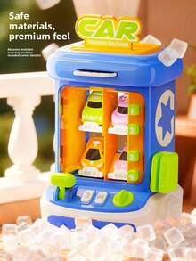 1pc Mini Automatic Car Vending Machine, Plastic Interesting Toy For Coin/Card Simulation, Great Gift For Kids (Random Color & Accessories) - Multicolor - View 8