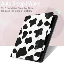 Case For IPad (A16) 11th Generation 11 Inch 2025, IPad 10th Generation Case 10.9 Inch 2022 Flip Stand Auto Sleep Cover With Pencil Holder & Pocket, Cow Print,CowPrint - 牛印 - 查看 5