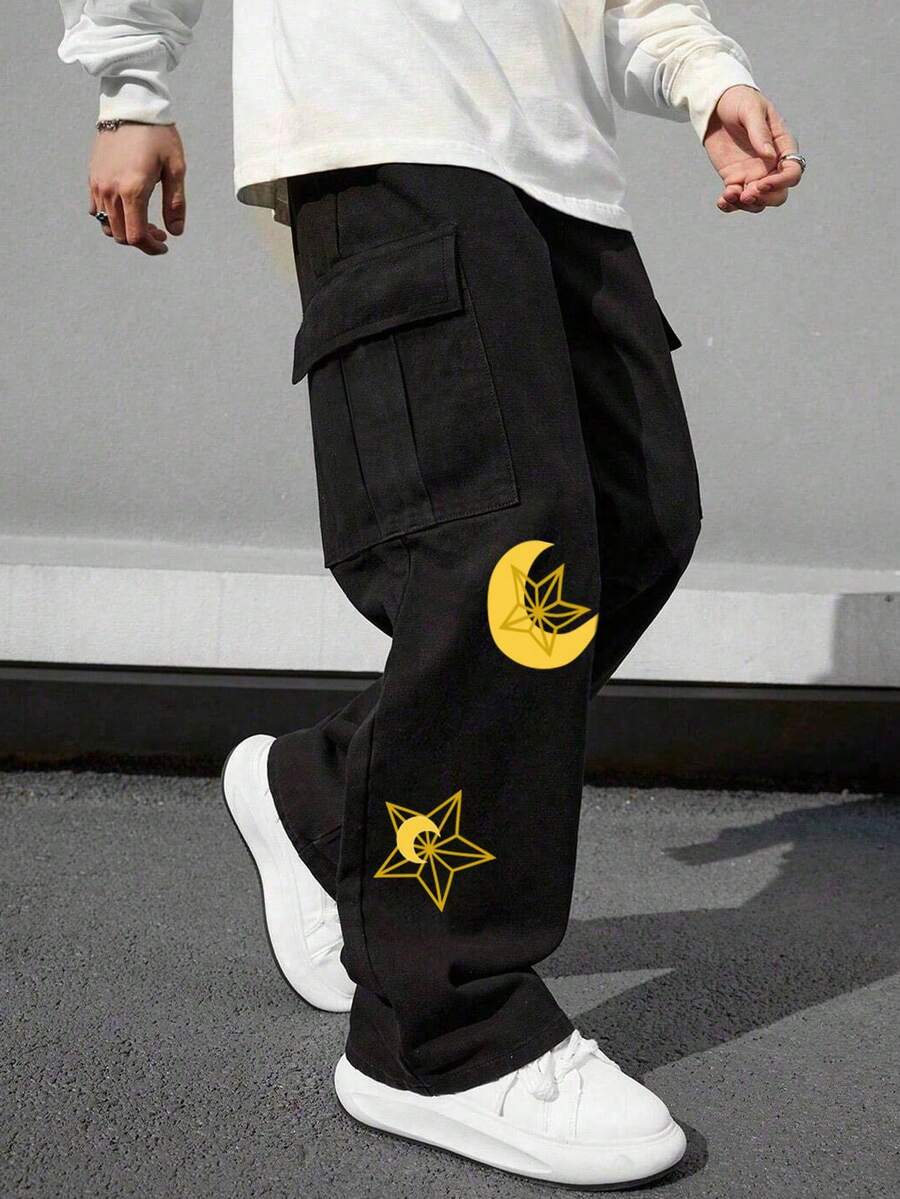 1pc Teen Boy Casual, Minimalist Elastic Waist Pants For Teenage Boys, Autumn/Winter