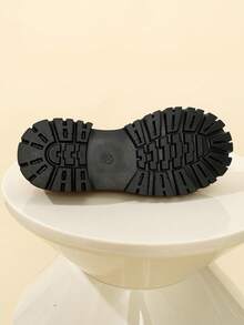 Elegant, Cute, And Fashionable Women's Loafers With Bow Decoration, Glossy Upper, Soft Thick-Soled Heel, And Non-Slip Rubber Sole. Perfect For Christmas, Halloween, Thanksgiving, School, Or Casual Occasions. - 粉色 - 查看 6