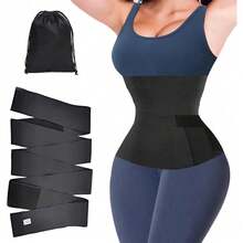 Premium Waist Trainer For Women - Slimming Corset Belt With Sweat-Resistant Design - Tummy Control Girdle For Body Shaping & Posture Support - Plus Size Friendly Waist Cincher (Black) - mặc định - Xem 1