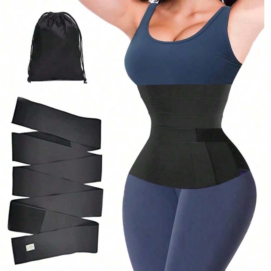 Premium Waist Trainer For Women - Slimming Corset Belt With Sweat-Resistant Design - Tummy Control Girdle For Body Shaping & Posture Support - Plus Size Friendly Waist Cincher (Black) - mặc định - Xem 1