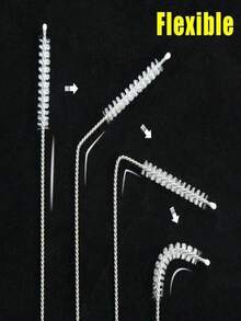 Multi-Functional Straw And Water Bottle Cleaning Brush, Stainless Steel Cleaning Brush, Straw And Water Bottle Brush, Extra-Long Straw Cleaning Brush Set, Kitchen Cup Cleaning Brush, Long-Handled Cup Brush, Reusable Straw Cleaning Brush, Kitchen Cleaning Supplies, Pipe Cleaning Brush - Multicolor - View 6