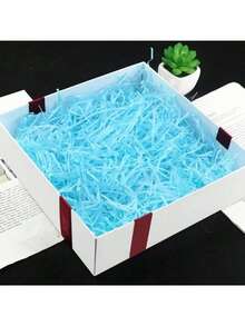 1 Pack Of 20 Grams, Colored Wrinkled Paper Grass Filling, Suitable For DIY Gift Box Filling, Packaging, Weddings, Valentine's Day Gifts, Easter Gifts, Birthday Party Decorations, Valentine's Day Decorations, Gift Packaging Supplies - Multicolor - View 6