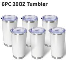 6 taza de viaje de acero inoxidable de 30 oz, termo aislado con vacío,   sin carga - Ideal para bebidas frías y calientes, regalo perfecto para Navidad y Halloween, taza de viaje para café - Blanco - Ver 2