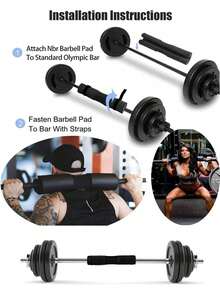 Barbell Pad, Squat Pad, Foam Shoulder & Neck Protector Pad For Weightlifting, Squats - Provides Cushioning & Protection For Neck & Shoulders During Training, Fitness, Exercise, Home Workouts, Fitness Equipment Accessory, Sports Accessory