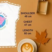 Camiseta de algodón 100% - Suave y transpirable para uso casual, vacaciones, diario, viajes, aeropuerto, verano - Azul - Ver 8