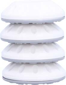 Fdit - Protector de pared para puerta de bebé, 4 unidades, protector de protección de pared para bebés y mascotas, accesorios para escaleras, puertas de  interiores - 1 - Ver 3