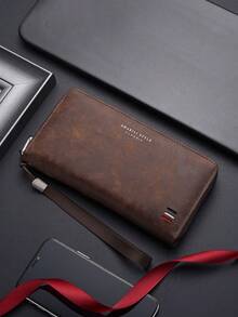 Ce nouveau portefeuille pour hommes présente de multiples emplacements pour cartes, un design long et décontracté, ainsi qu'une grande capacité. C'est un portefeuille long classique de style Sapele avec une touche rétro, doté d'un design à grande capacité, d'une fermeture éclair sécurisée et d'une portabilité. C'est le choix parfait pour les hommes élégants à la recherche à la fois d'organisation et de style, idéal pour les cadeaux de Noël, la Saint-Valentin ou les anniversaires. - Multicolore - Voir 16