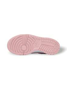 Nike Dunk Low BG 女款(GS)运动鞋 吸汗透气保暖轻便百搭 纯色Logo 易洗快干 日常上学运动户外跑步 白色/粉色 FB9109-125 - 白色/粉紅色 - 查看 5