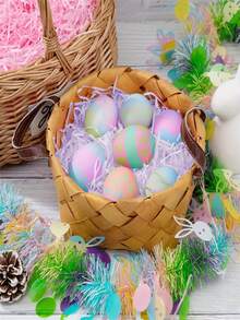 1 Pack Of 20 Grams, Colored Wrinkled Paper Grass Filling, Suitable For DIY Gift Box Filling, Packaging, Weddings, Valentine's Day Gifts, Easter Gifts, Birthday Party Decorations, Valentine's Day Decorations, Gift Packaging Supplies - Multicolor - View 7