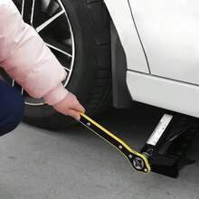 Car Labor-Saving Jack Ratchet Wrench Scissor Jack Garage Tire Wheel Lug Wrench Handle Labor-Saving Wrench Car Repair Tool - Multicolor - View 5