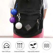 Random Color Disposable Raincoat Keychain, Portable Emergency Raincoat Poncho, Suitable For Hiking And Camping, Unisex Plastic Raincoat, Disposable Raincoat, Compressed Thickened Waterproof Spherical Raincoat, Convenient For Outdoor Travel, Sports, Fishing, Camping, Cycling And Other Outdoor Activities. - Multicolor - View 8