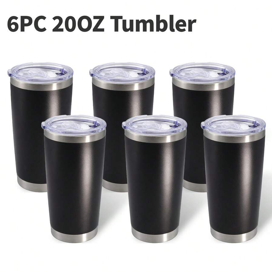 6 taza de viaje de acero inoxidable de 30 oz, termo aislado con vacío,   sin carga - Ideal para bebidas frías y calientes, regalo perfecto para Navidad y Halloween, taza de viaje para café
