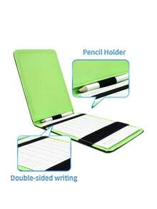 Wielofunkcyjny uchwyt na karty wyników golfowych i organizer na książki do pomiaru odległości z miejscem na długopis – trwałe przegródki na karty wyników, ergonomiczny uchwyt, kompatybilny z kartami wyników pól golfowych – odpowiedni dla golfistów, na turnieje i treningi – akcesorium do torby golfowej (zielono-czarne) – idealny prezent na Boże Narodzenie, Wielkanoc, Nowy Rok i Dzień Niepodległości – zawiera długopis golfowy i karty wyników – trwały i przenośny akcesorium golfowe