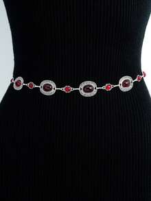 17KM Vintage Style Hollow Carved Waist Belt - Women's Vintage Belt Accessories - Unique Design, Adjustable Length Decorative, Birthday, Party, Christmas, Thanksgiving, Wedding Gift