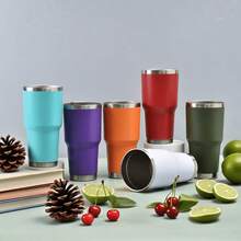 6 taza azas Térmicas de Acero Inoxidable - Ideales como taza de café, taza de viaje, tazas para auto, tazas para exteriores o tazas de cerámica para té/café. Perfectas para salidas, camping y actividades deportivas; regalos sorpresa de cumpleaños (o regalos festivos como - Rojo - Ver 6