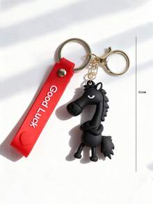 Llavero De Peluche De Caballo – Colgante Suave Para Bolso, Mochila O Llaves – Regalo Para San Valentín O Navidad