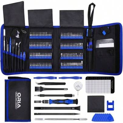 Precision Screwdriver Set New Version 142 In 1 With 120 Bits Magnetic Screwdriver Kit Repair Kit With Portable Bag Electronic PC Computer Jewelers Game Console