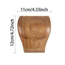 檀香木厨房用具架，勺架，锅铲托盘，台面木制勺架 - 棕色 - 查看 5