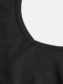 Damen Fitness Criss-Cross Träger Sport Tank Top, Gym Workout Lässig Ärmellos Shirt Schwarz Sommer - Übersicht 6