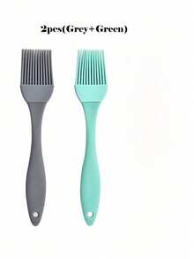1/3 Silicone Brush For Applying Oil Or Sauce To Barbecues, Cutlery, Confectionery, Kitchen Utensils And Bakery Supplies - Multicolor - View 11