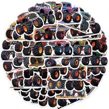 50pcs Cartoon Monster Car Stickers - PVC, Multi-Color, Self-Adhesive, Suitable For Laptops, Guitars, Skateboards, Etc. - Multicolor - View 10
