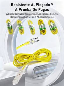 EXTENSIÓN ELÉCTRICA MULTICONTACTO USO RUDO 3/5/7/10/15 METROS 4 ENCHUFES - 10 metros -- 4 piezas - Ver 4